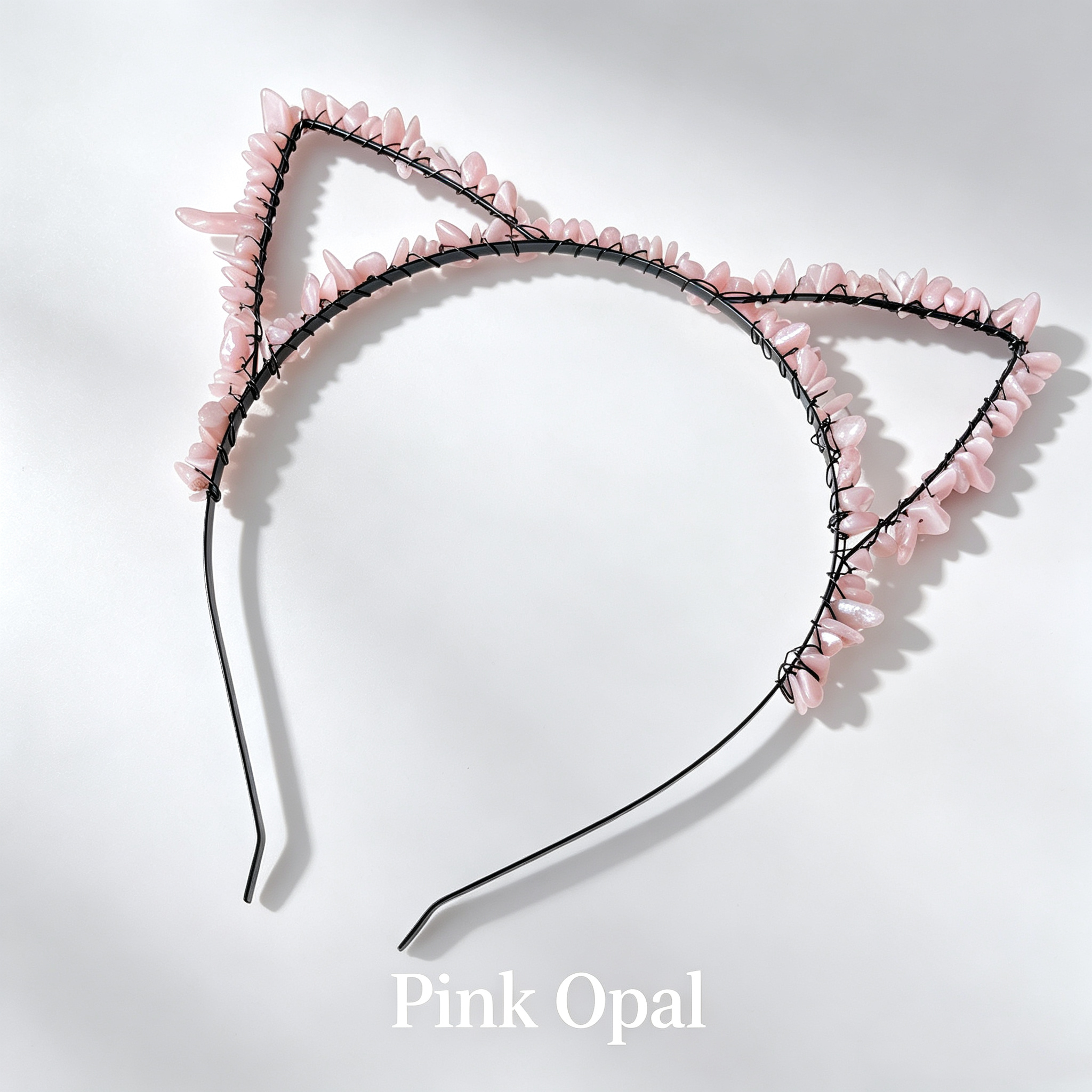 Cat Ear Crystal Chips Headbands
