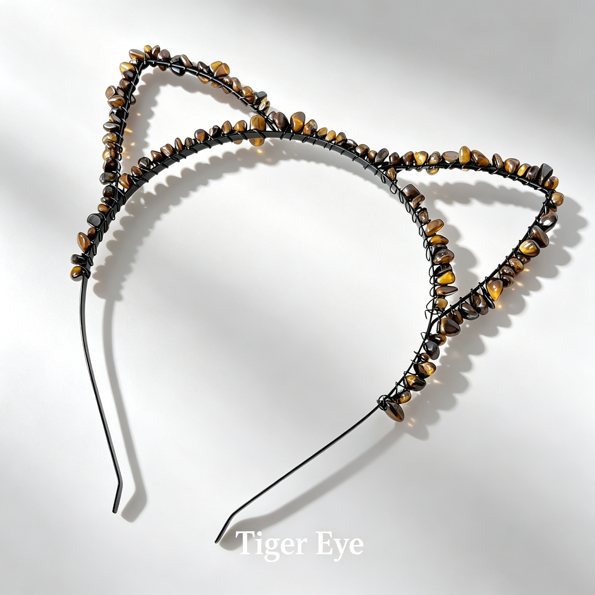 Cat Ear Crystal Chips Headbands