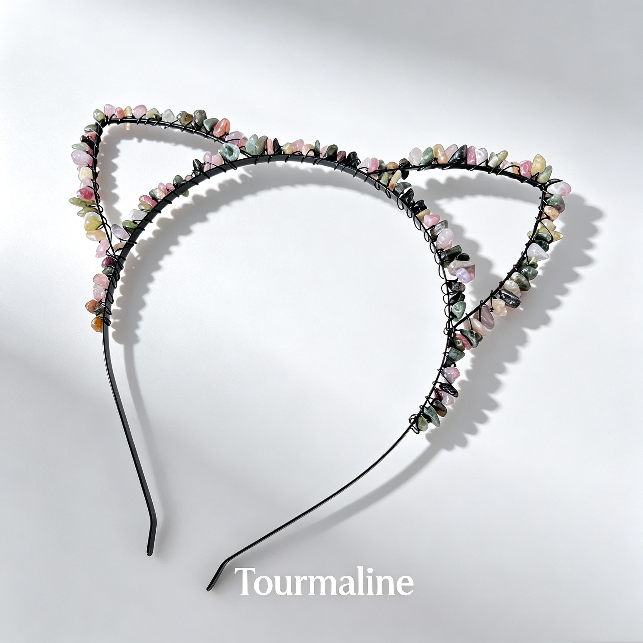 Cat Ear Crystal Chips Headbands