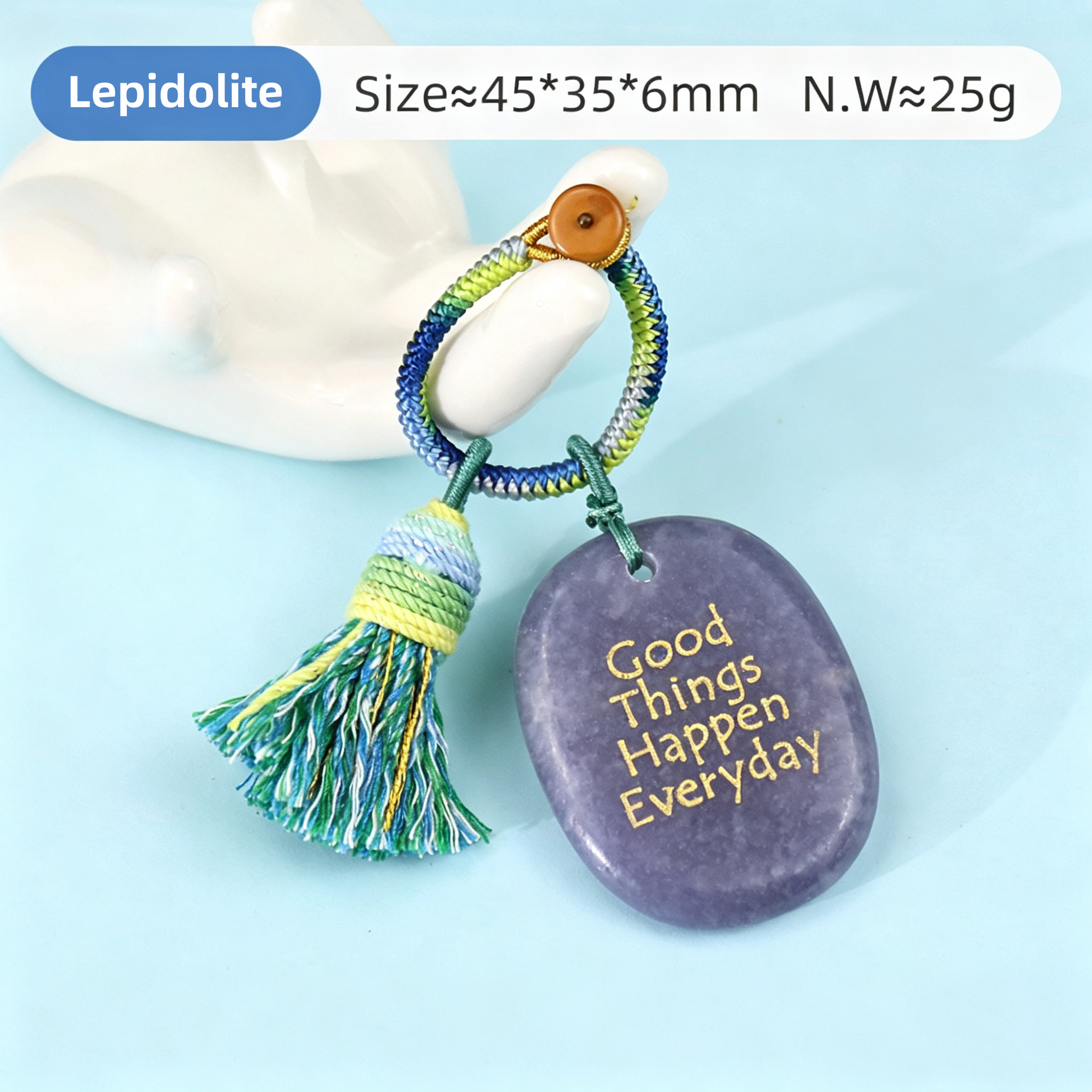Power Stones Key Chains Bag Chains with Tassel Hanging