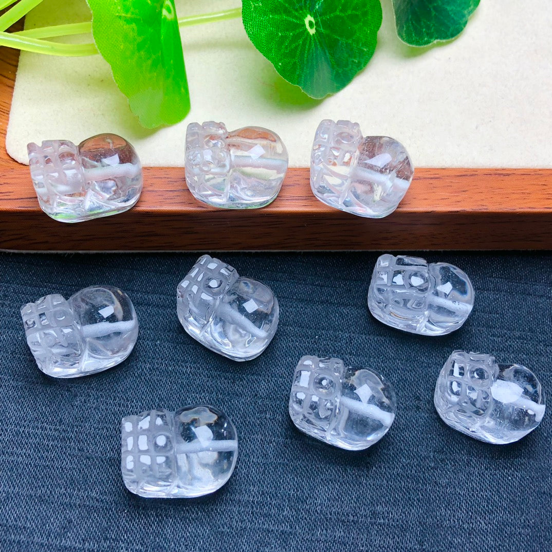 Natural Clear Quartz Pixiu Beads
