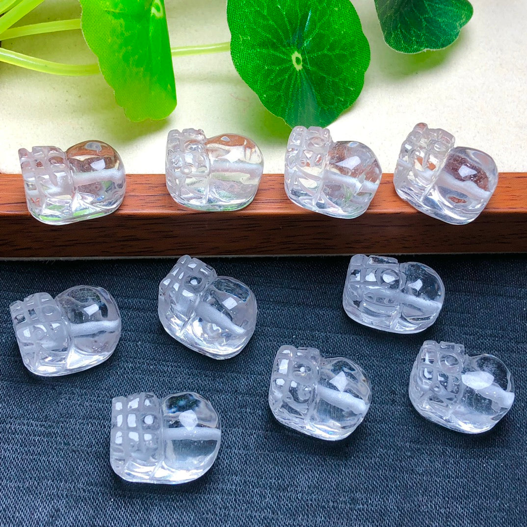 Natural Clear Quartz Pixiu Beads