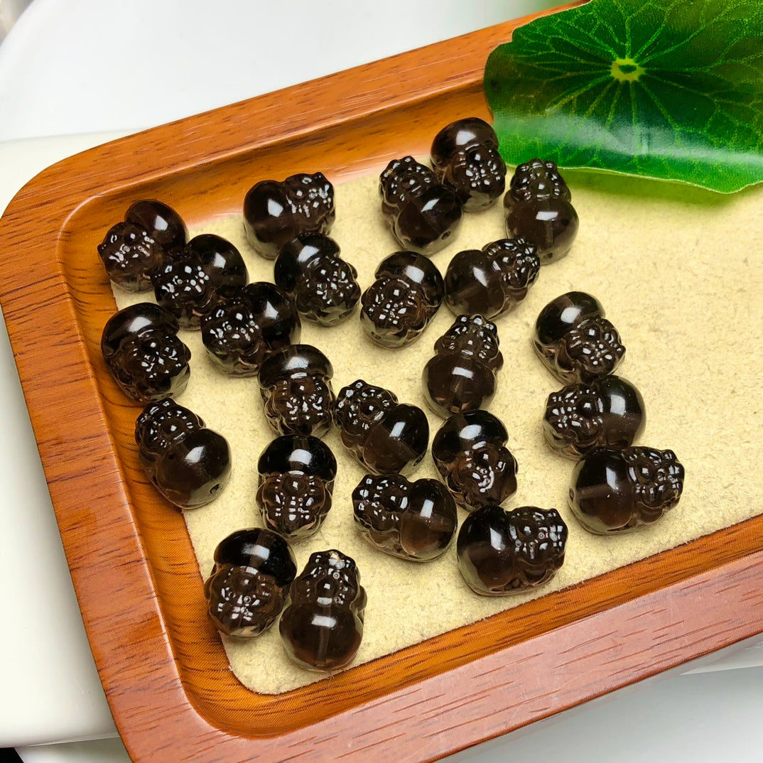 Natural Icy Obsidian Pixiu Beads