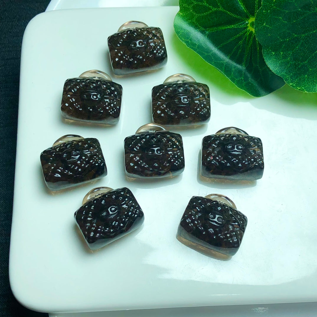 Natural Icy Obsidian Handbag Beads