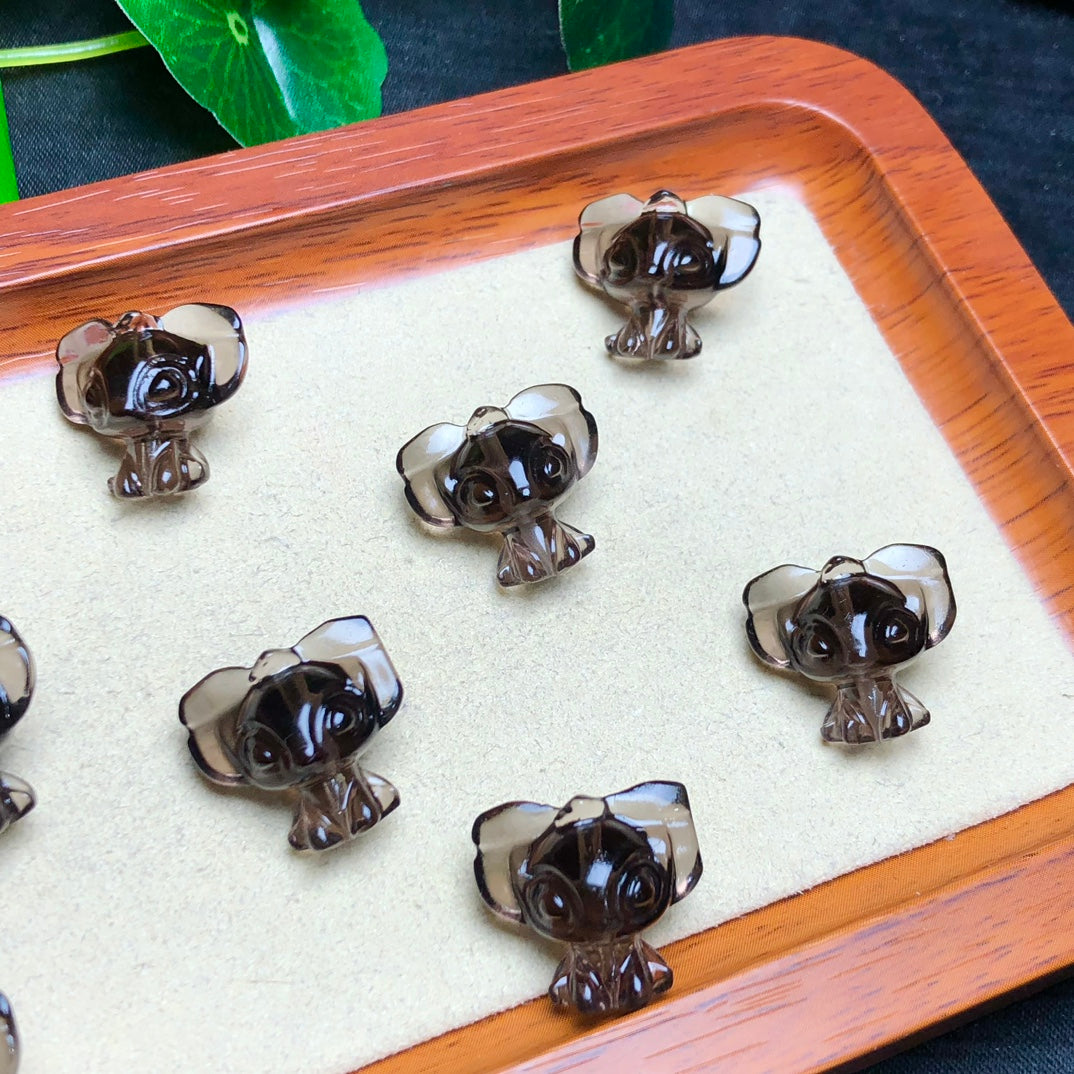 Natural Icy Obsidian Stitch Beads