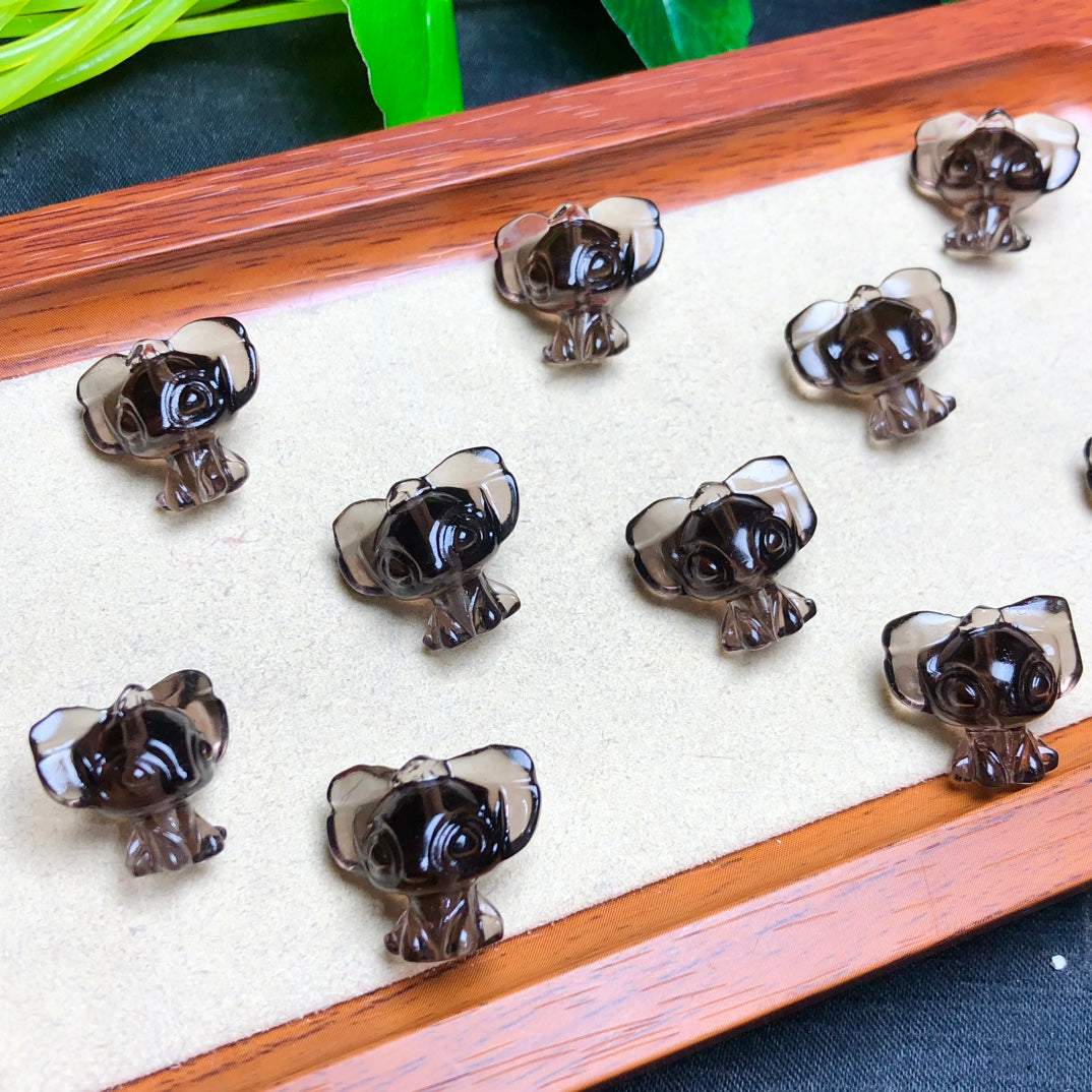 Natural Icy Obsidian Stitch Beads
