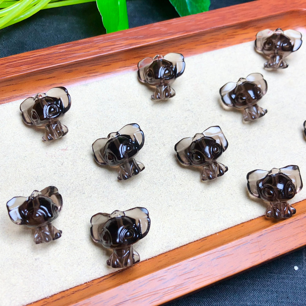 Natural Icy Obsidian Stitch Beads