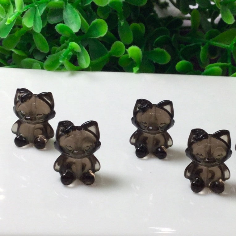 Natural Icy Obsidian LinaBell Beads