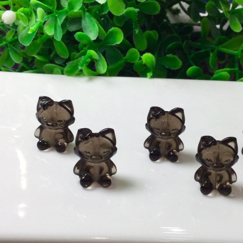 Natural Icy Obsidian LinaBell Beads