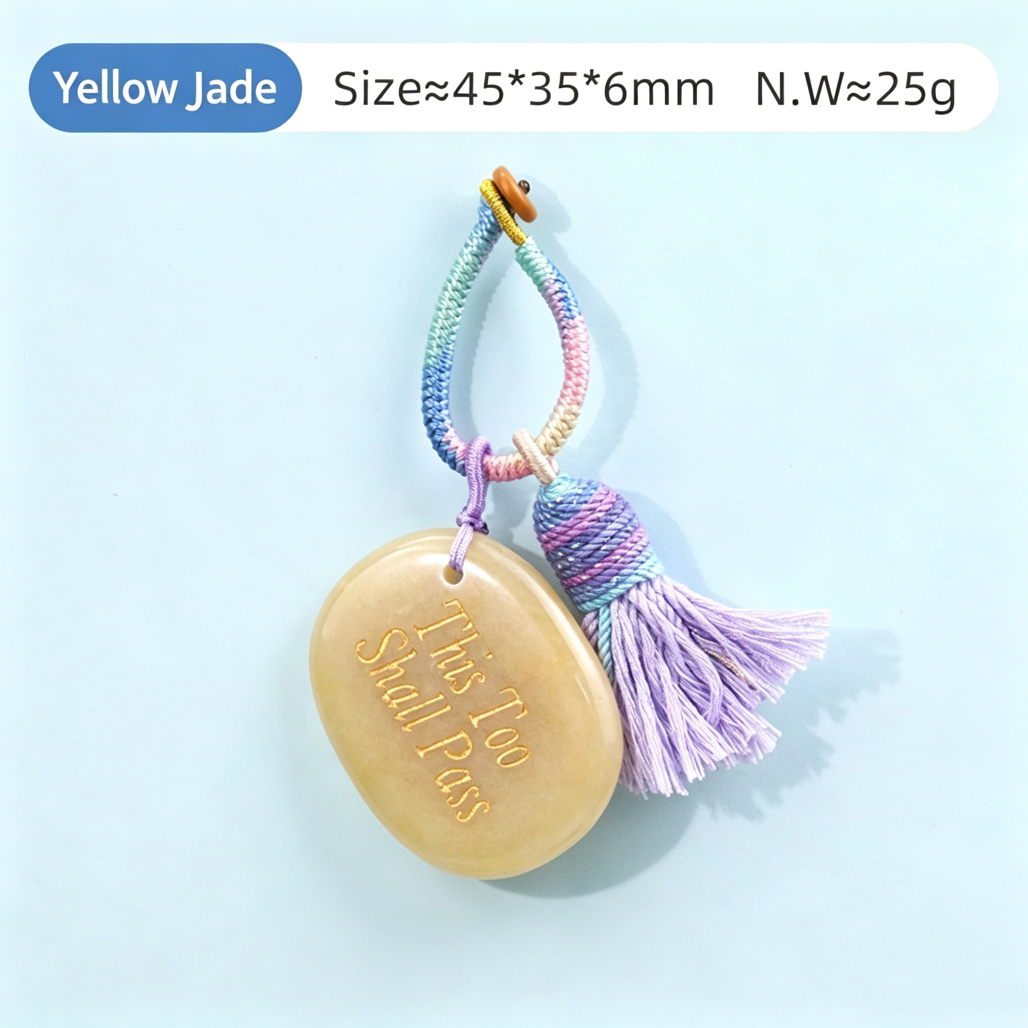 Power Stones Key Chains Bag Chains with Tassel Hanging