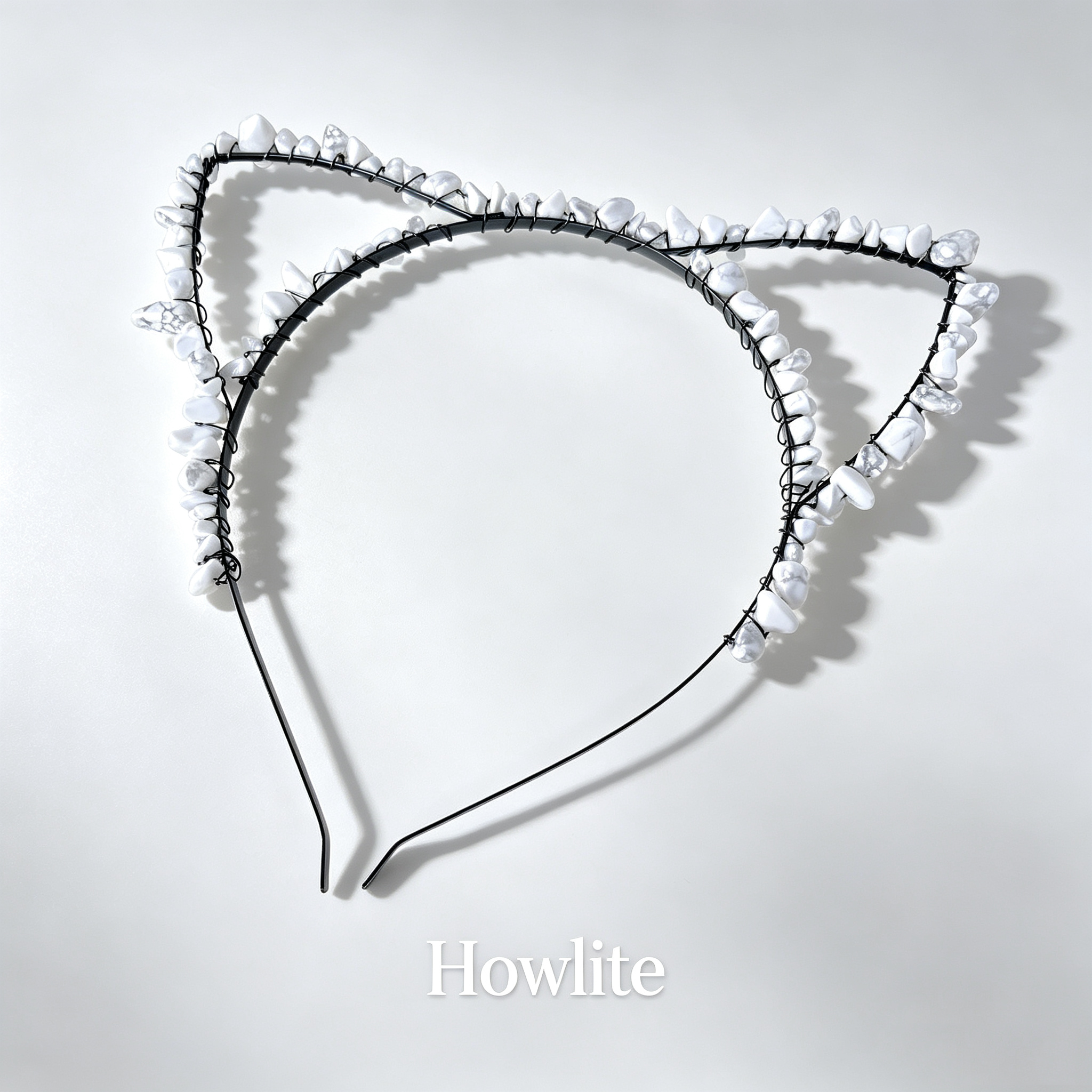 Cat Ear Crystal Chips Headbands