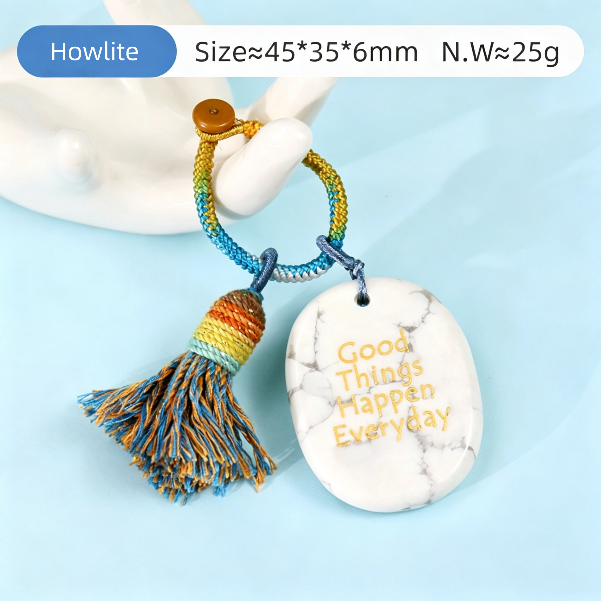 Power Stones Key Chains Bag Chains with Tassel Hanging