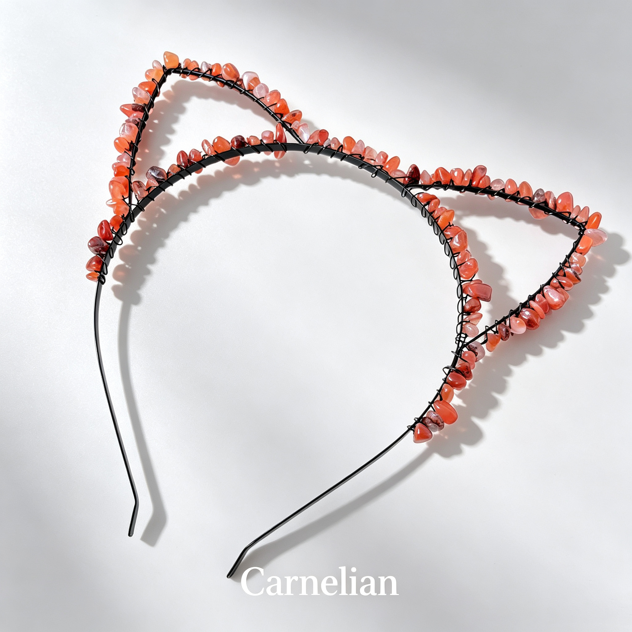 Cat Ear Crystal Chips Headbands