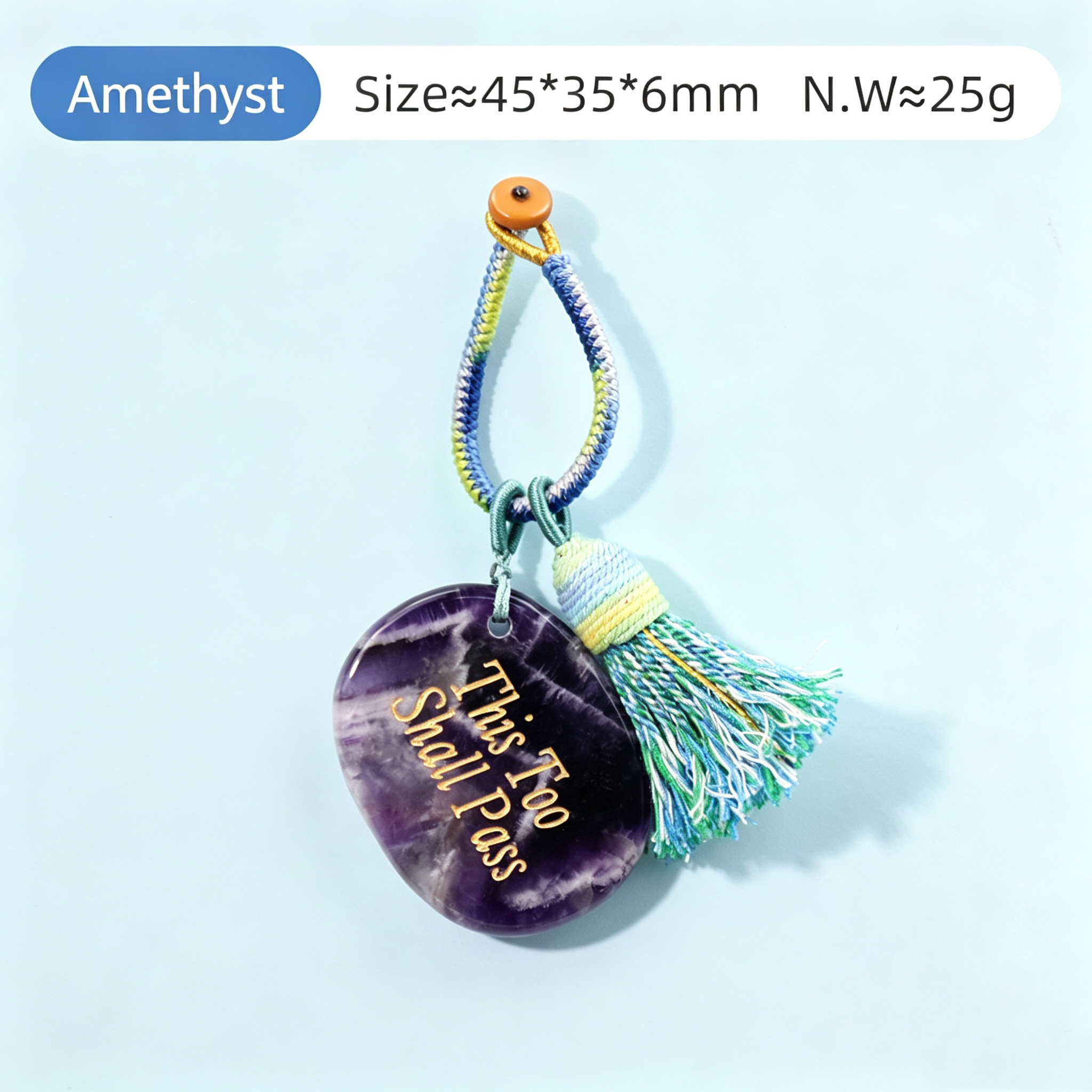 Power Stones Key Chains Bag Chains with Tassel Hanging