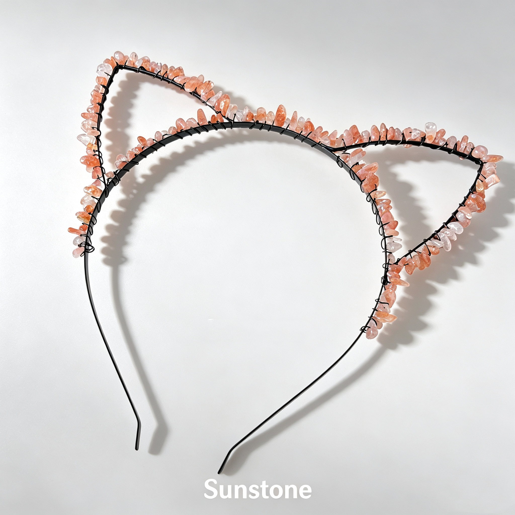 Cat Ear Crystal Chips Headbands