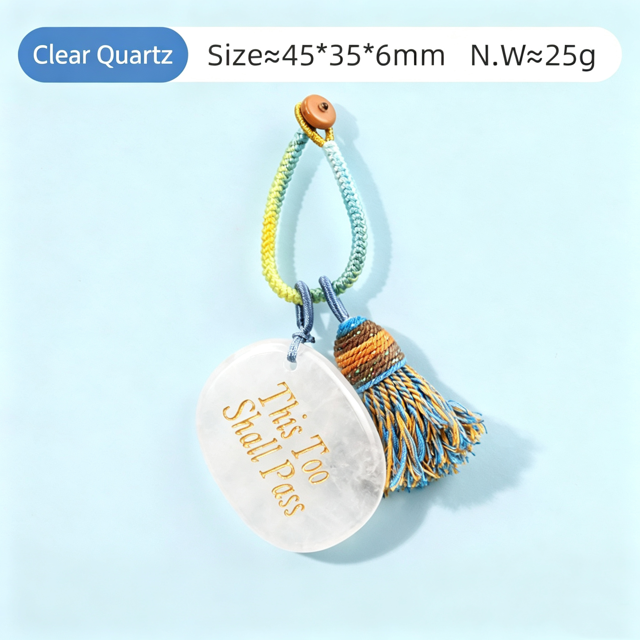 Power Stones Key Chains Bag Chains with Tassel Hanging