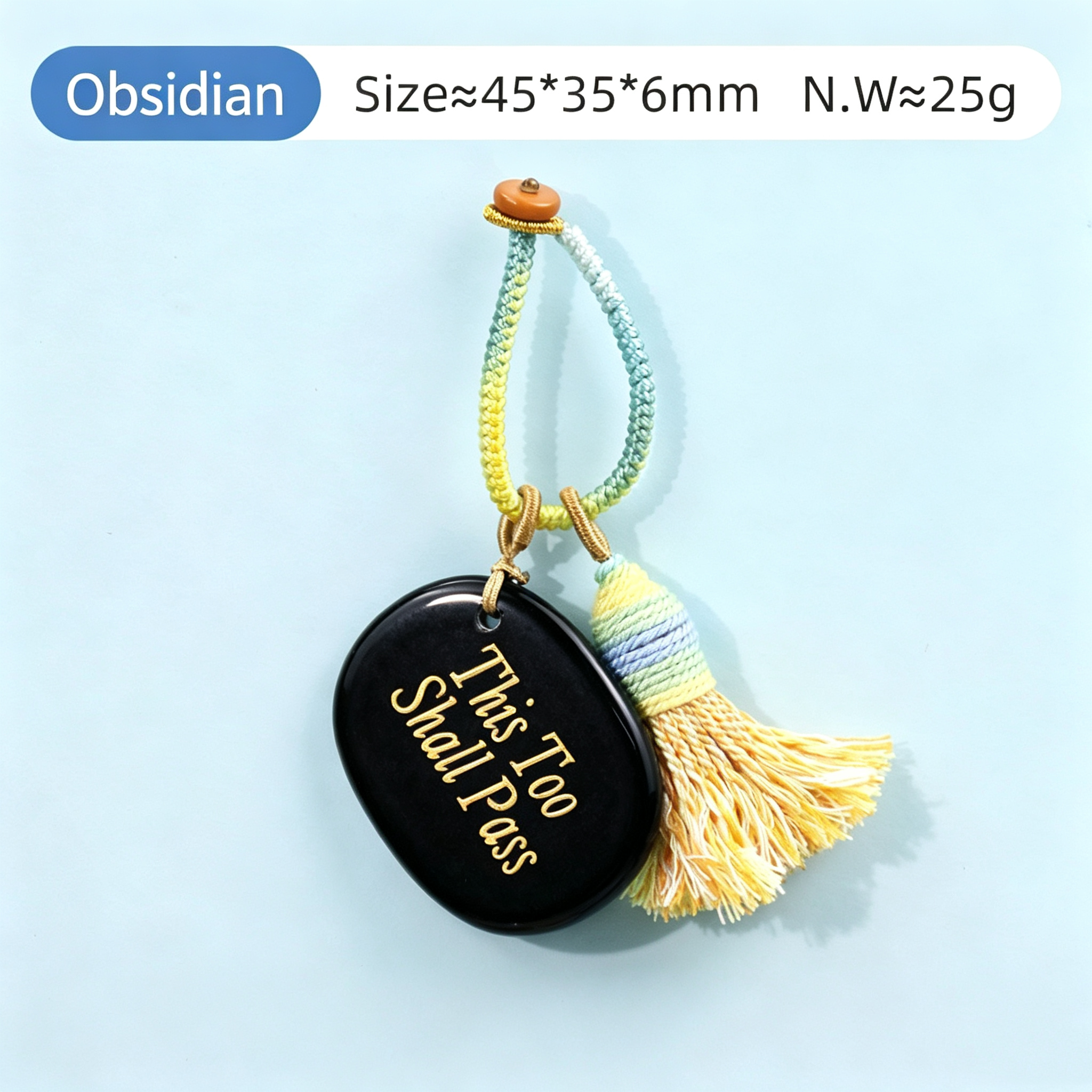 Power Stones Key Chains Bag Chains with Tassel Hanging