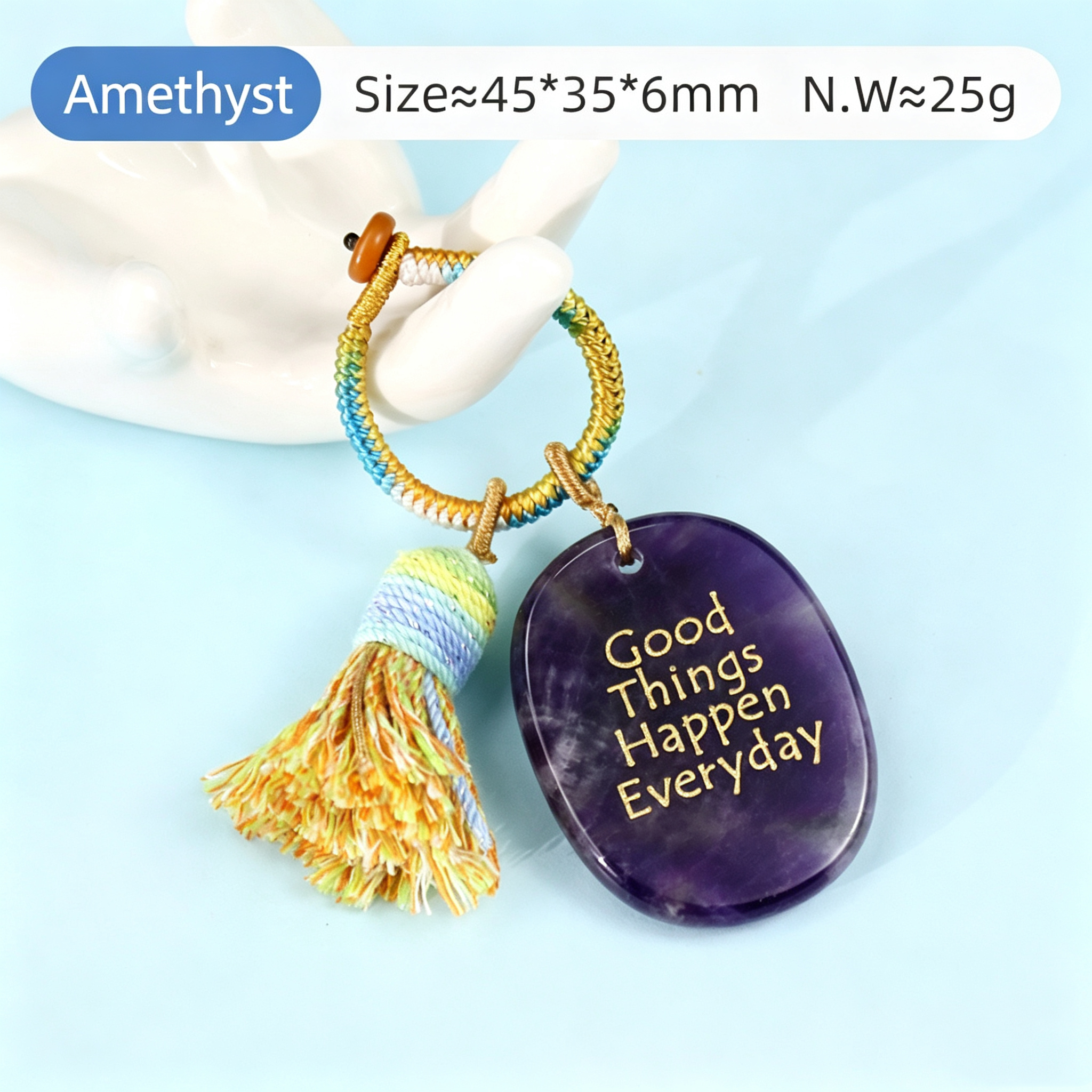 Power Stones Key Chains Bag Chains with Tassel Hanging