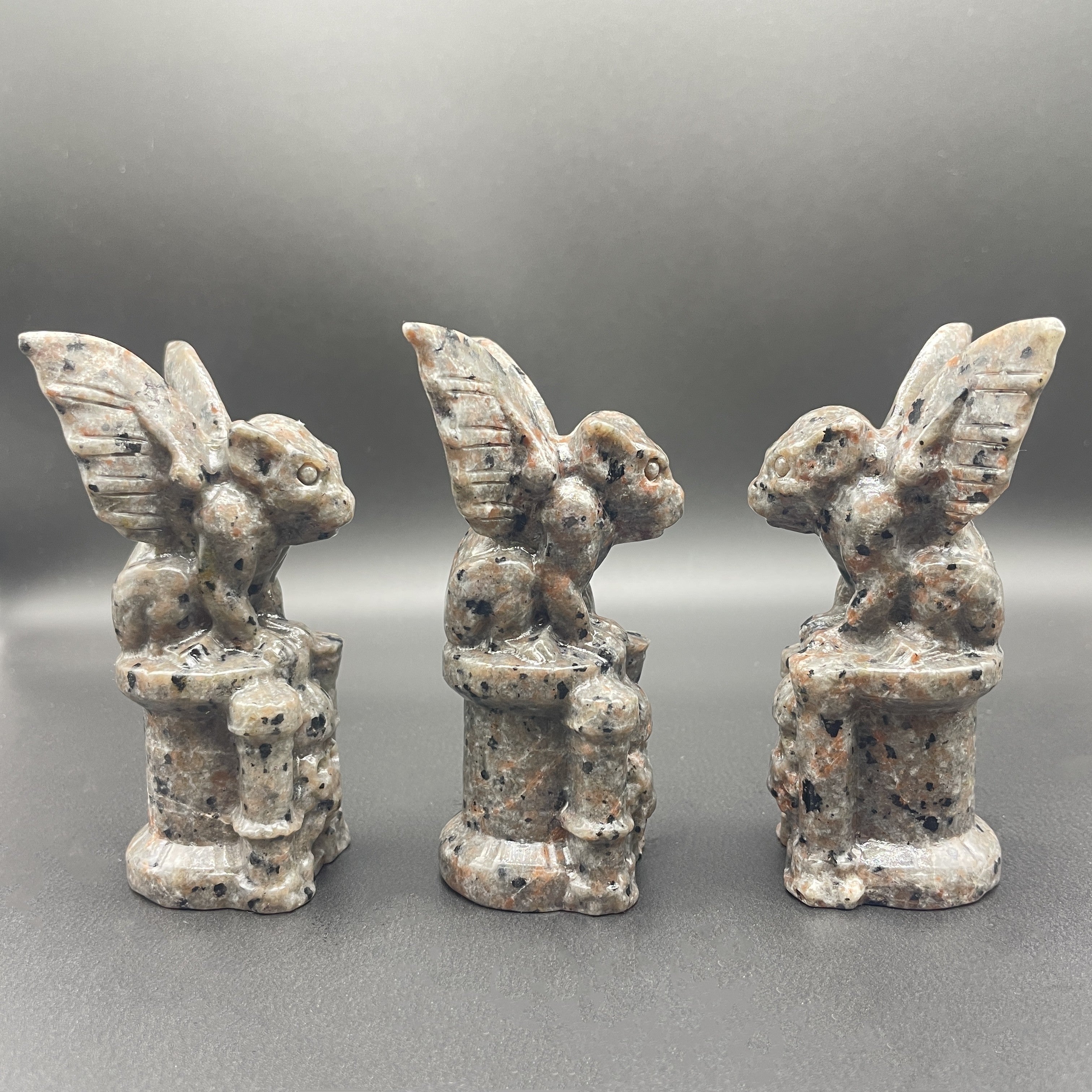 10CM Yooperlite Gargoyle on Castle