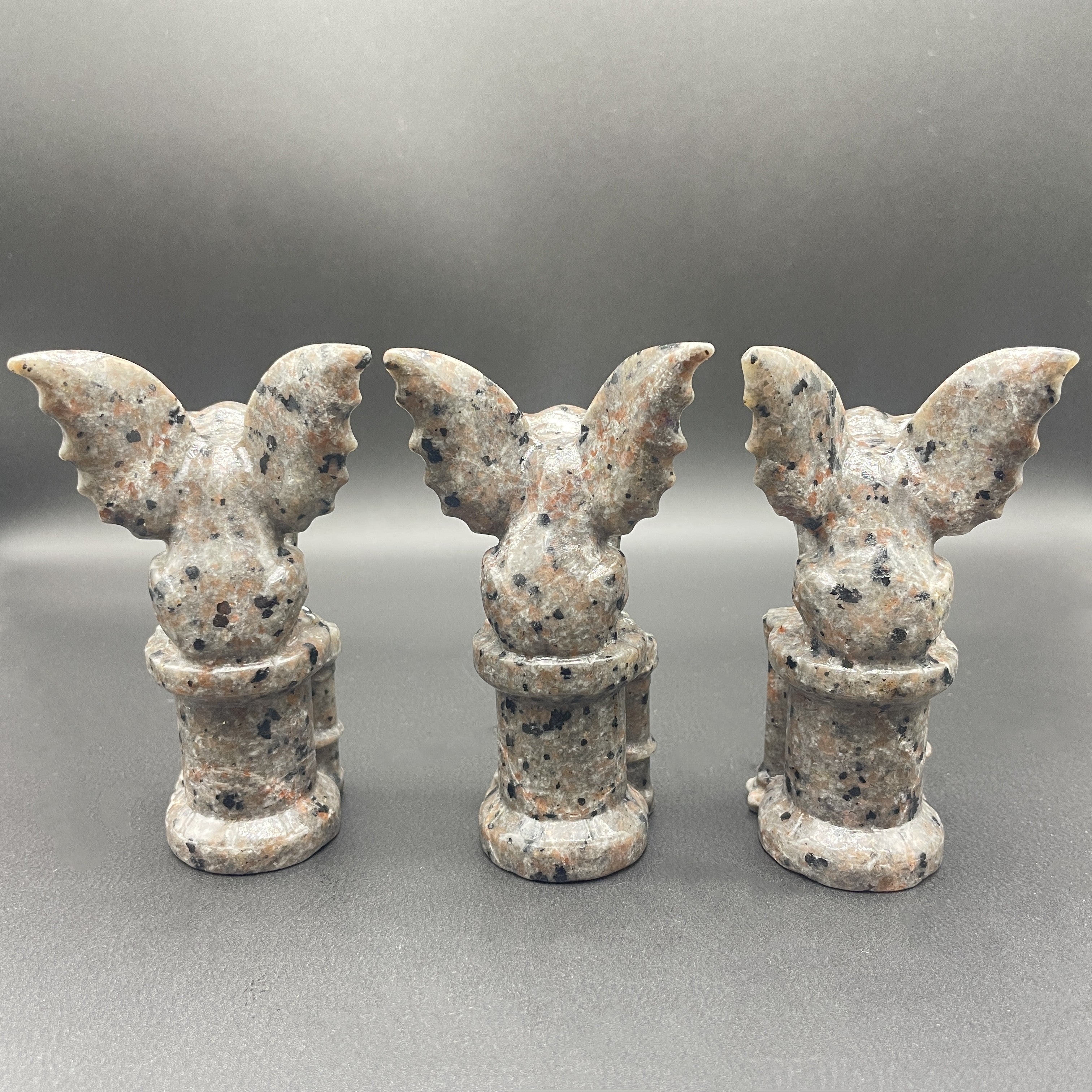 10CM Yooperlite Gargoyle on Castle