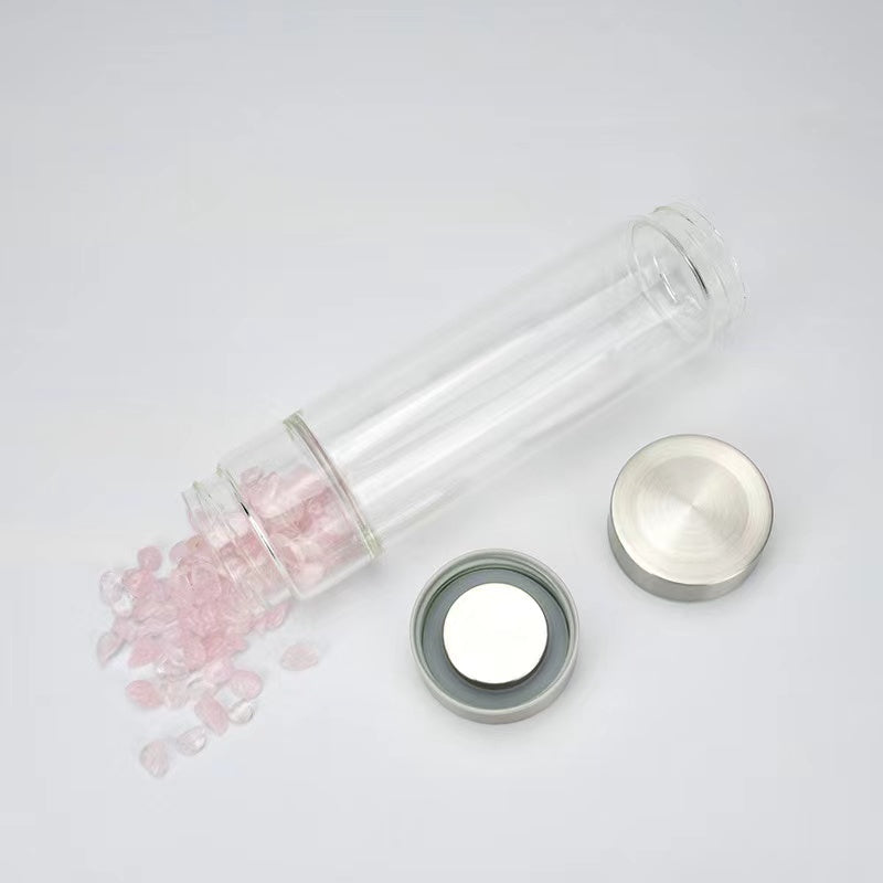 Energy Water Bottle Natural Crystal Chips Bottle