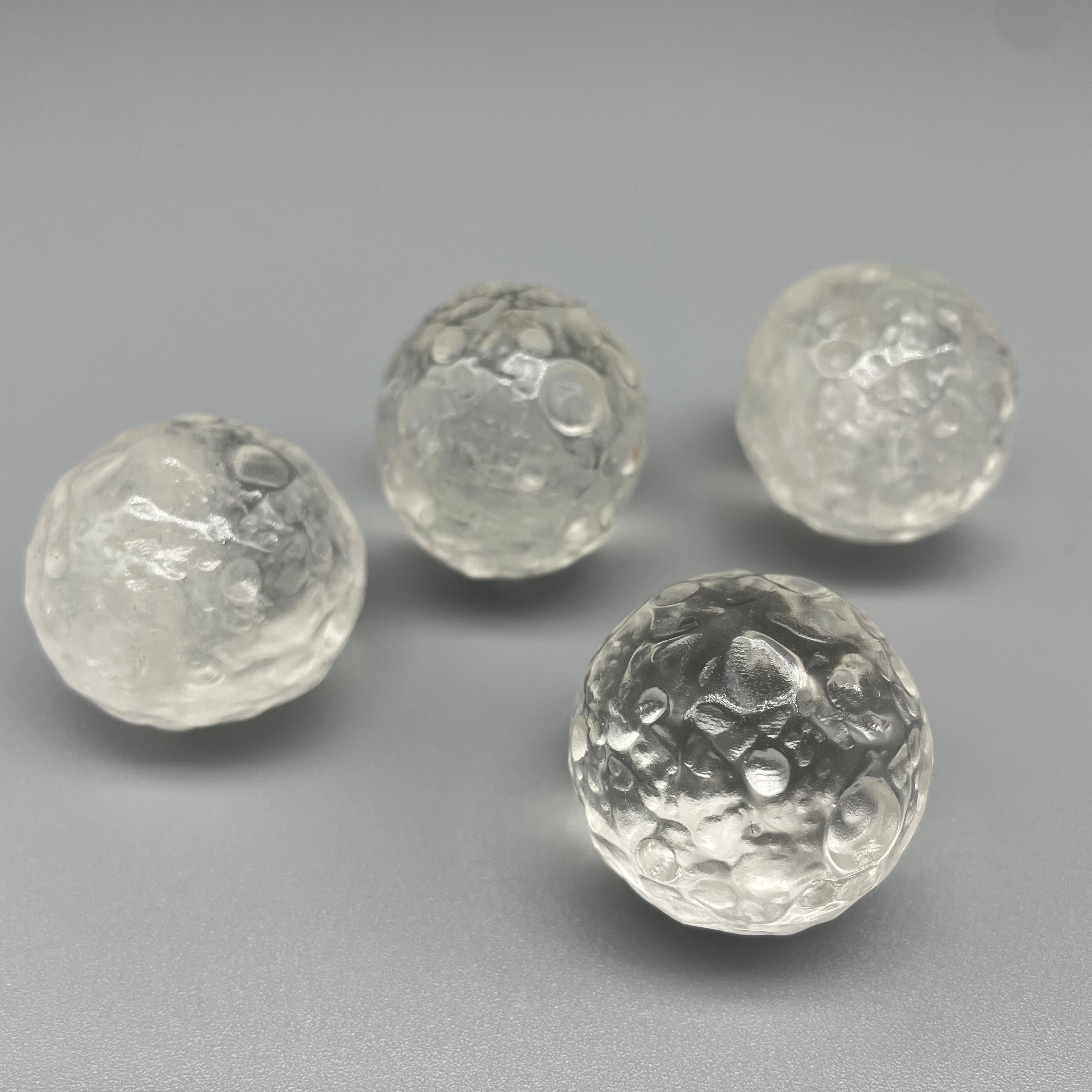 3CM Crater Moon Sphere Natural Crystal Carving