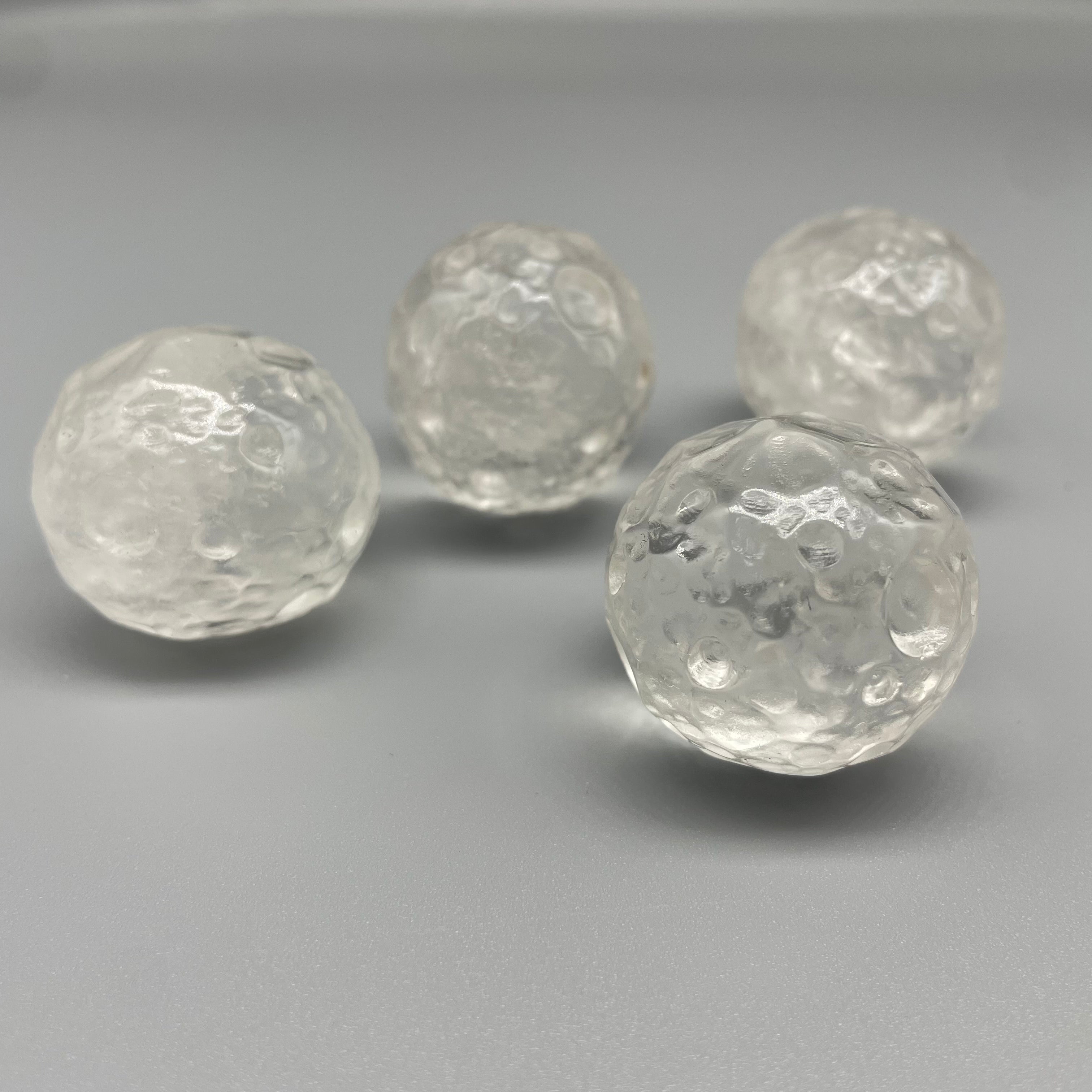 3CM Crater Moon Sphere Natural Crystal Carving
