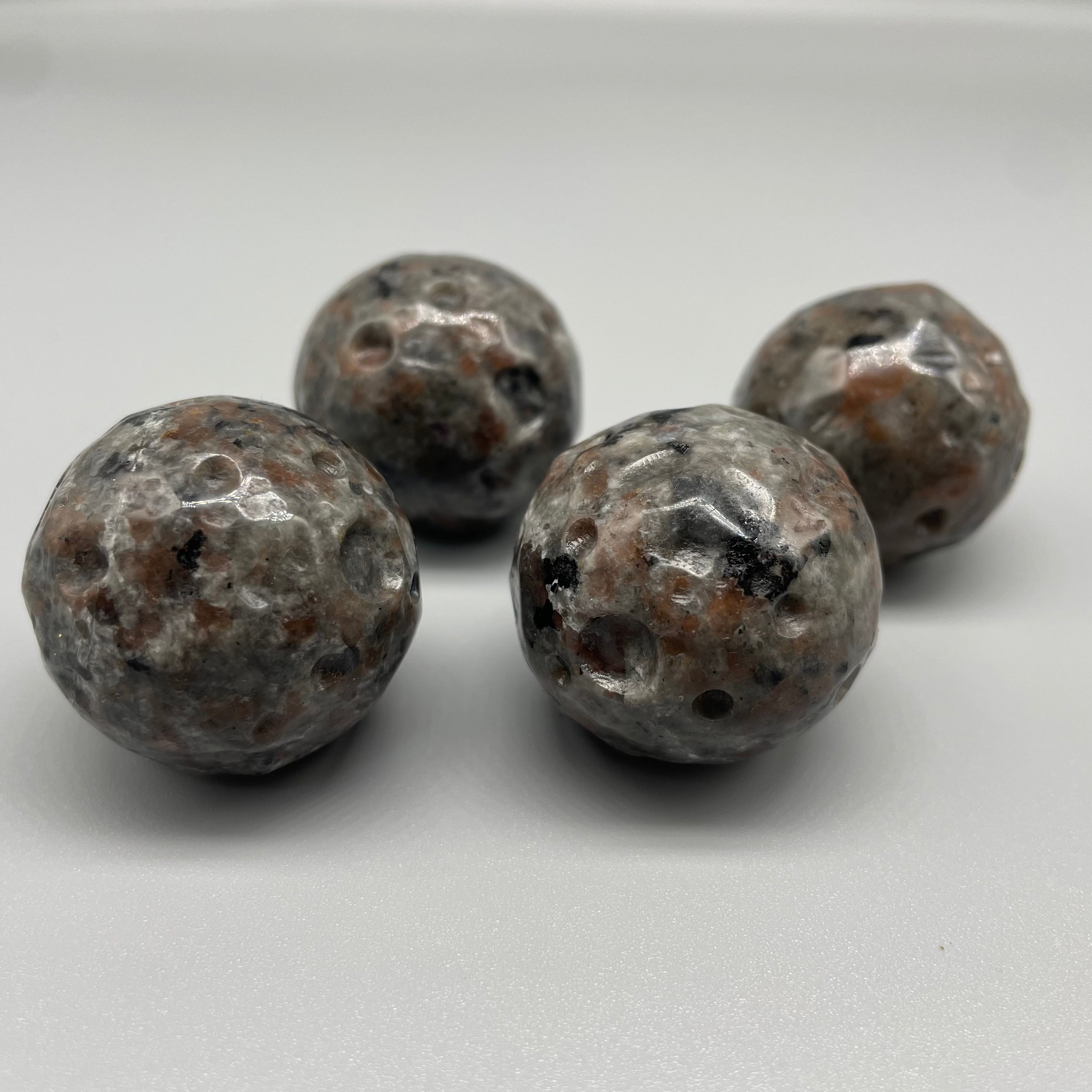 3CM Crater Moon Sphere Natural Crystal Carving