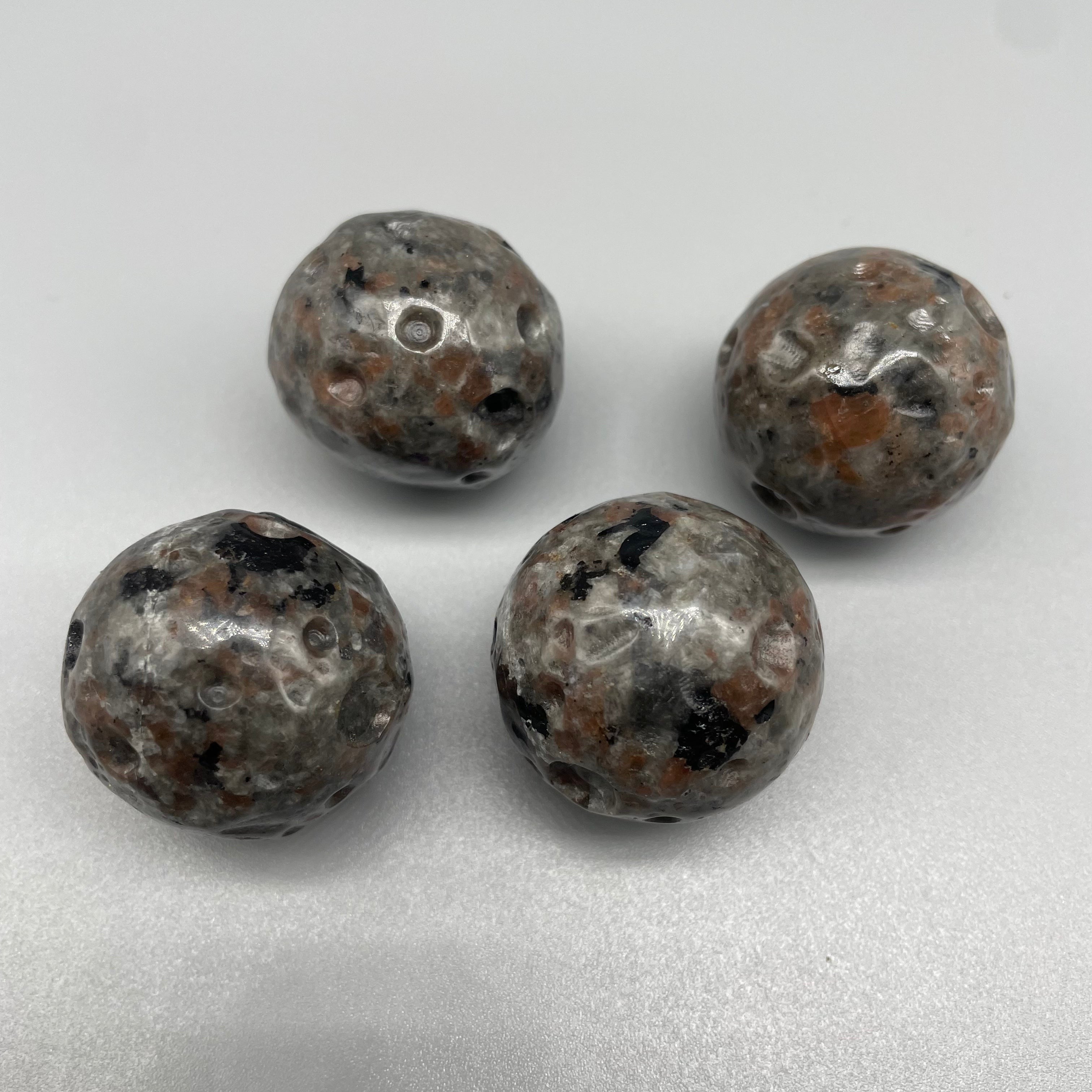 3CM Crater Moon Sphere Natural Crystal Carving