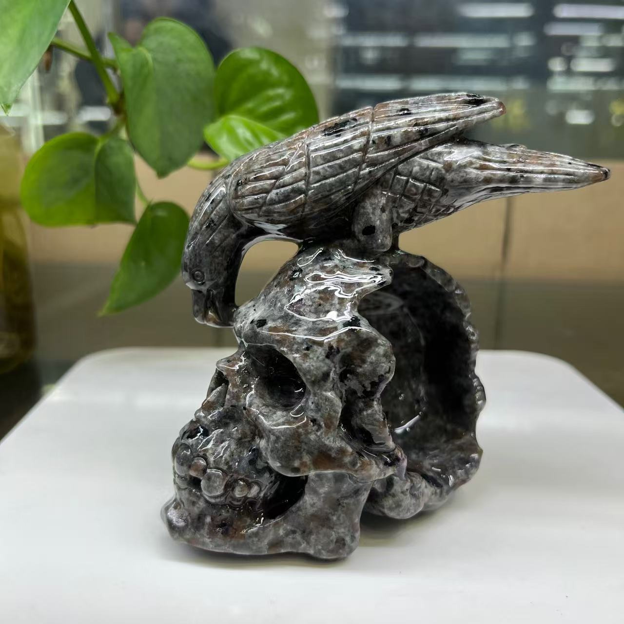 Natural Yooperlite Carved Skull
