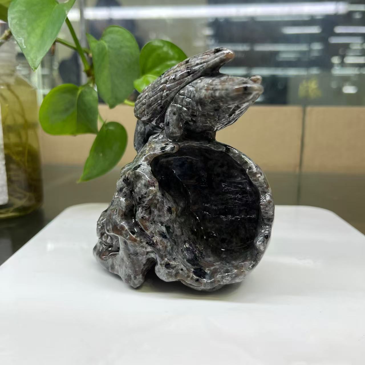 Natural Yooperlite Carved Skull