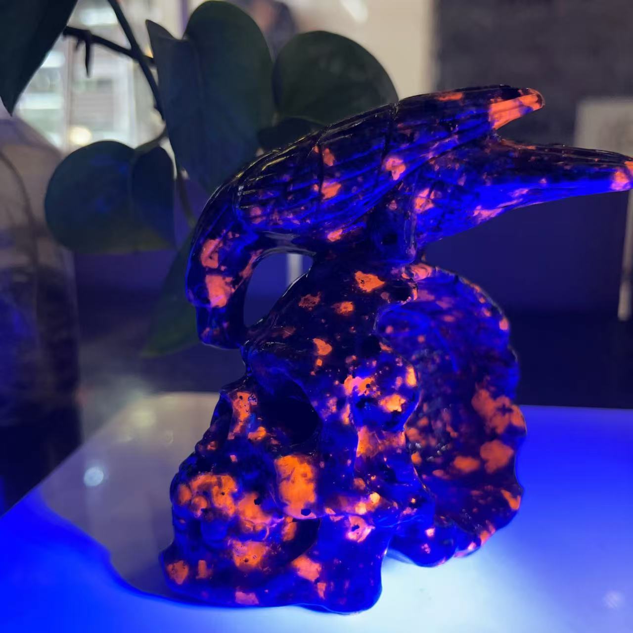 Natural Yooperlite Carved Skull