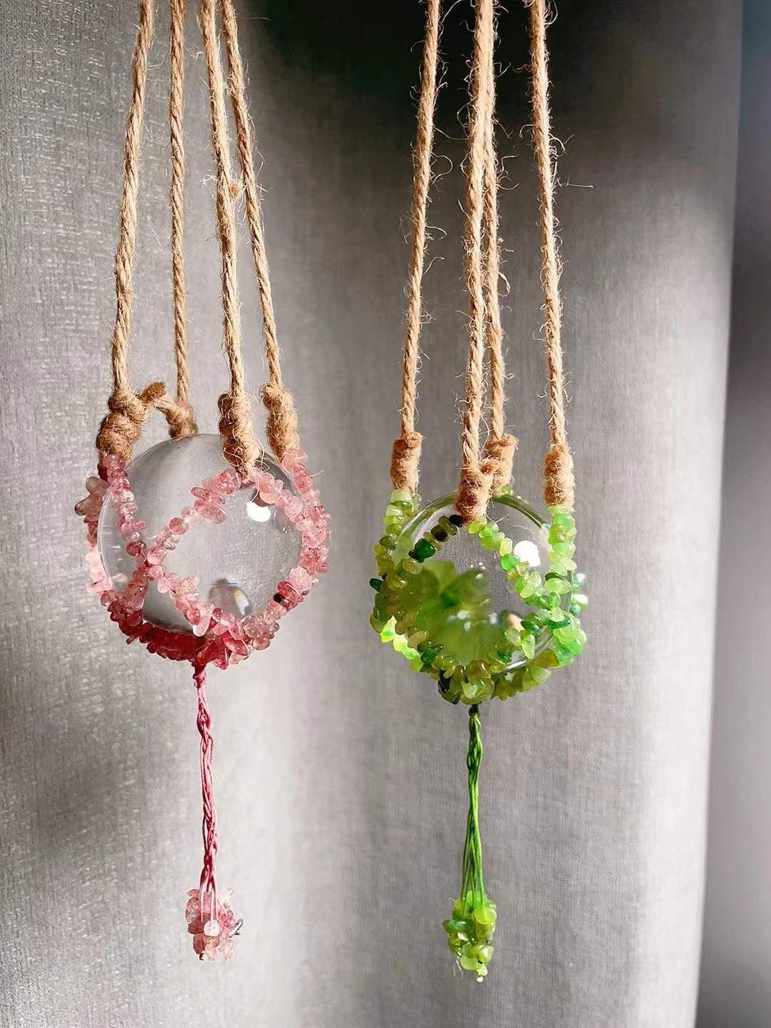 Crystal Chips Net Sphere Holer Hanging