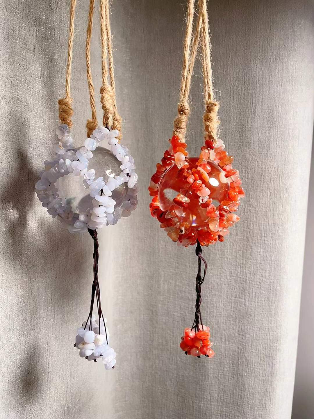 Crystal Chips Net Sphere Holer Hanging
