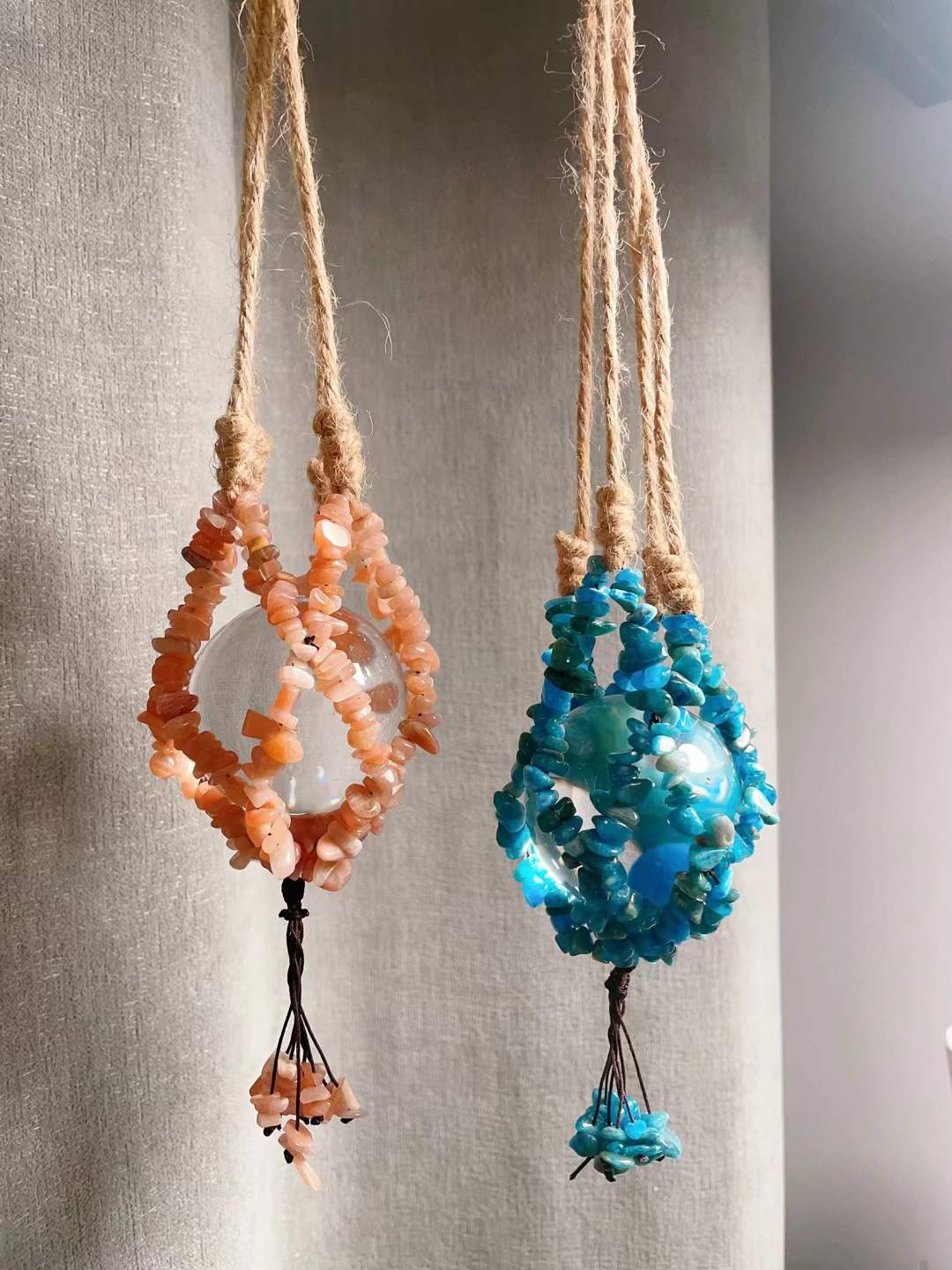 Crystal Chips Net Sphere Holer Hanging