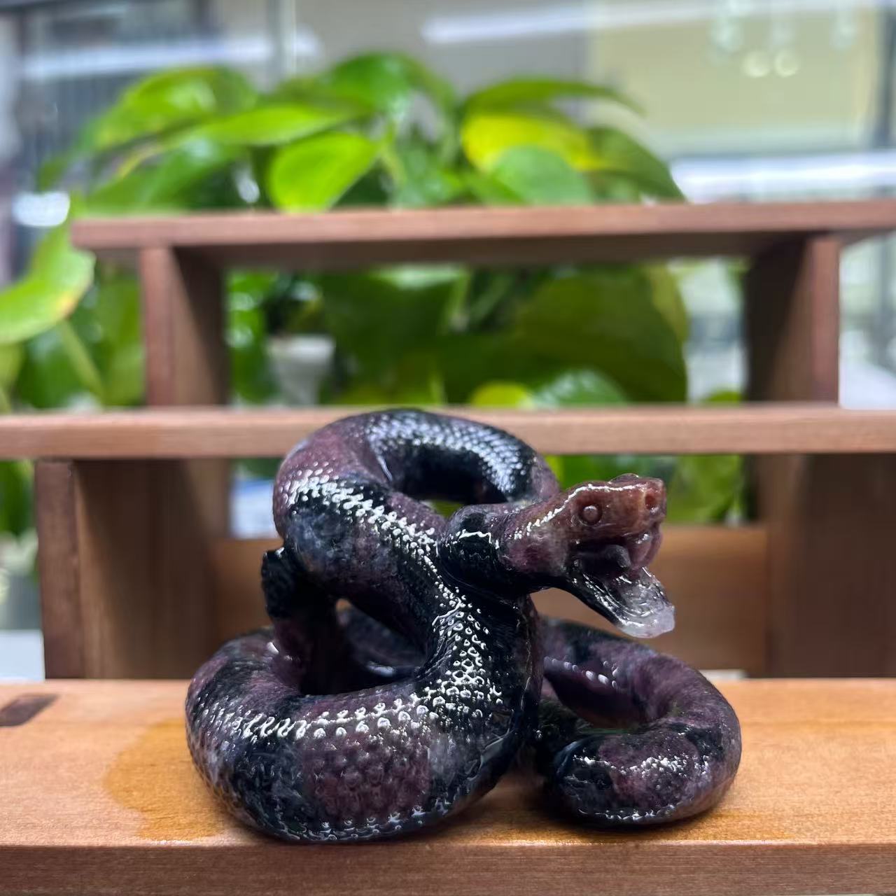Coiling Snake Carving