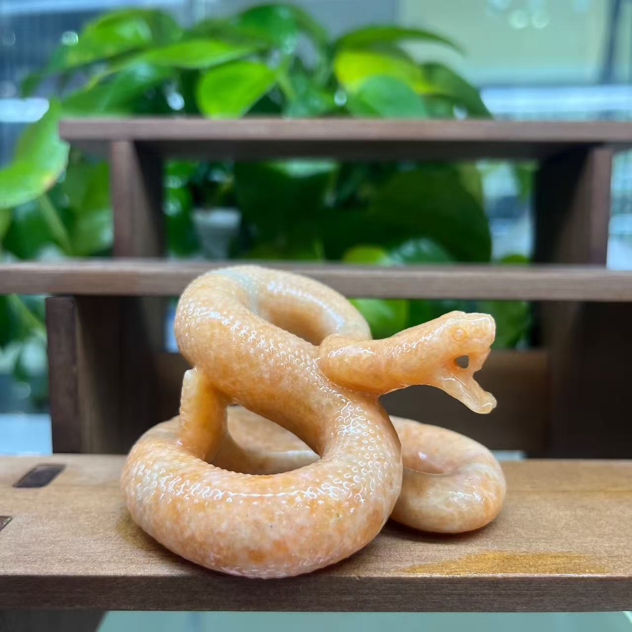 Coiling Snake Carving