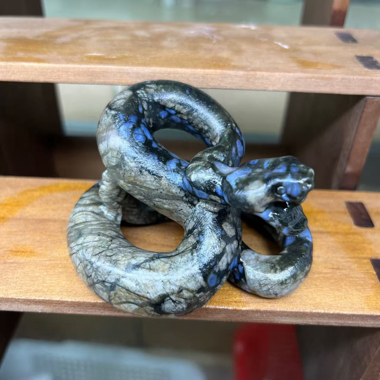 Coiling Snake Carving