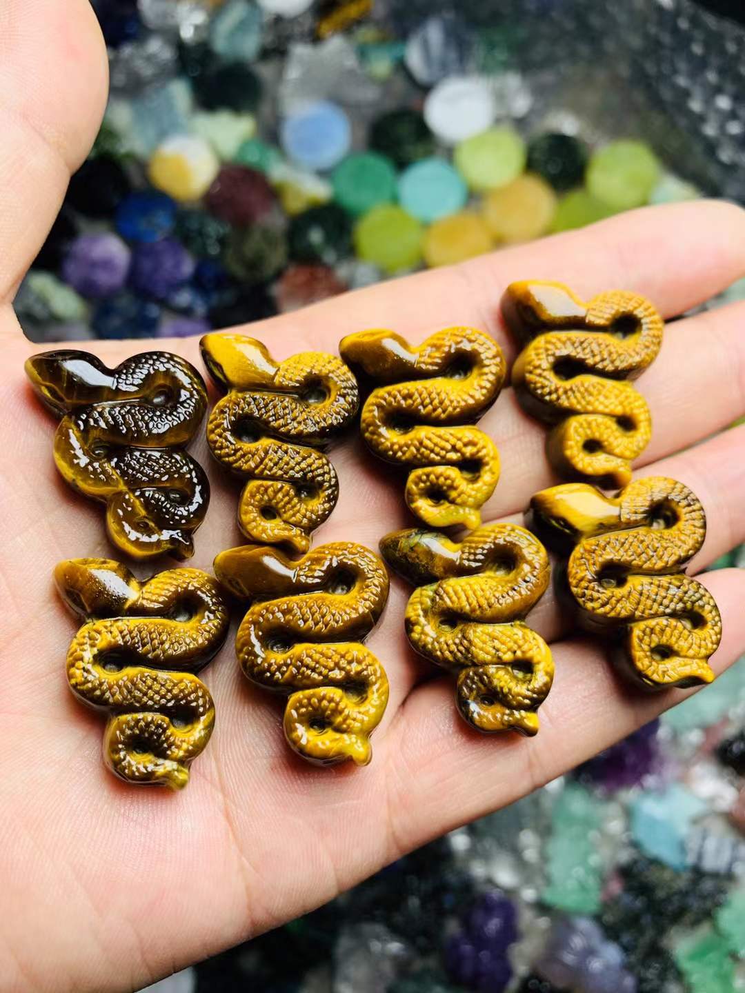 snake flat carving