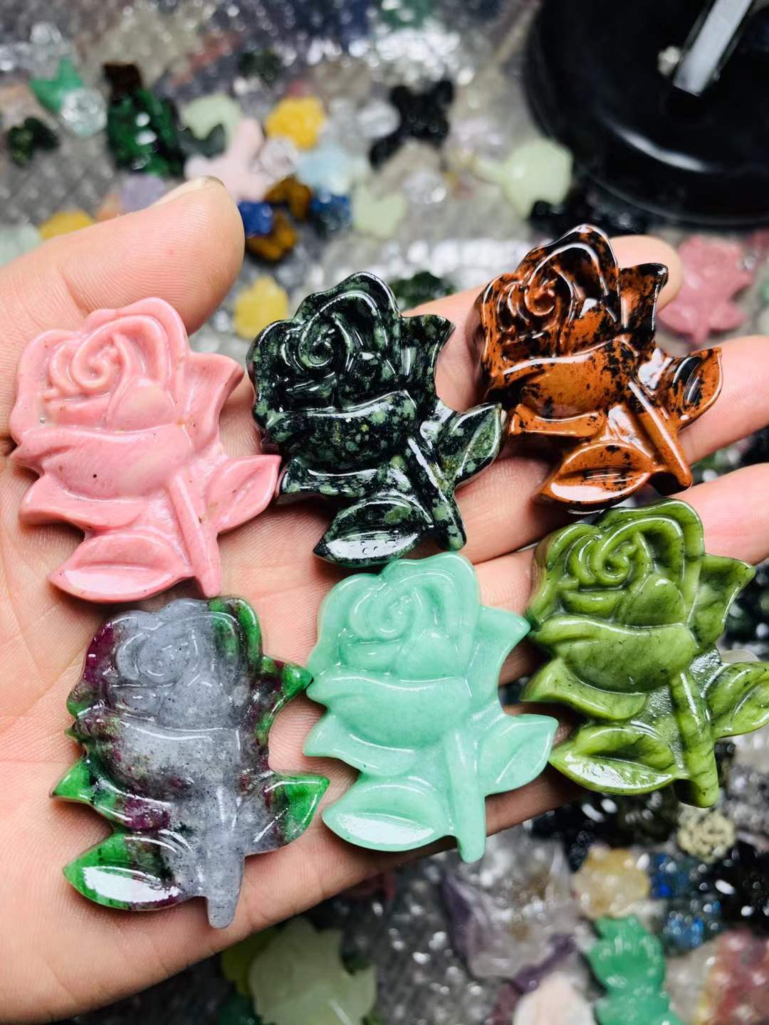 rose flat carving