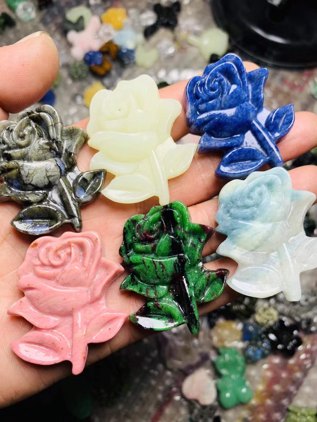rose flat carving