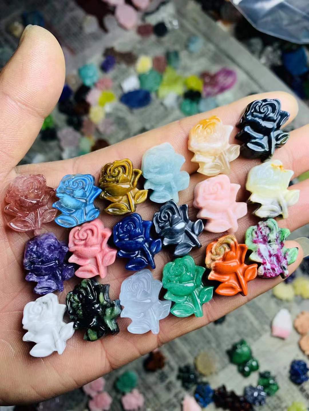 rose flat carving