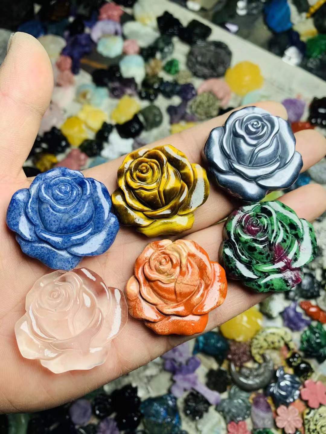 rose flat carving