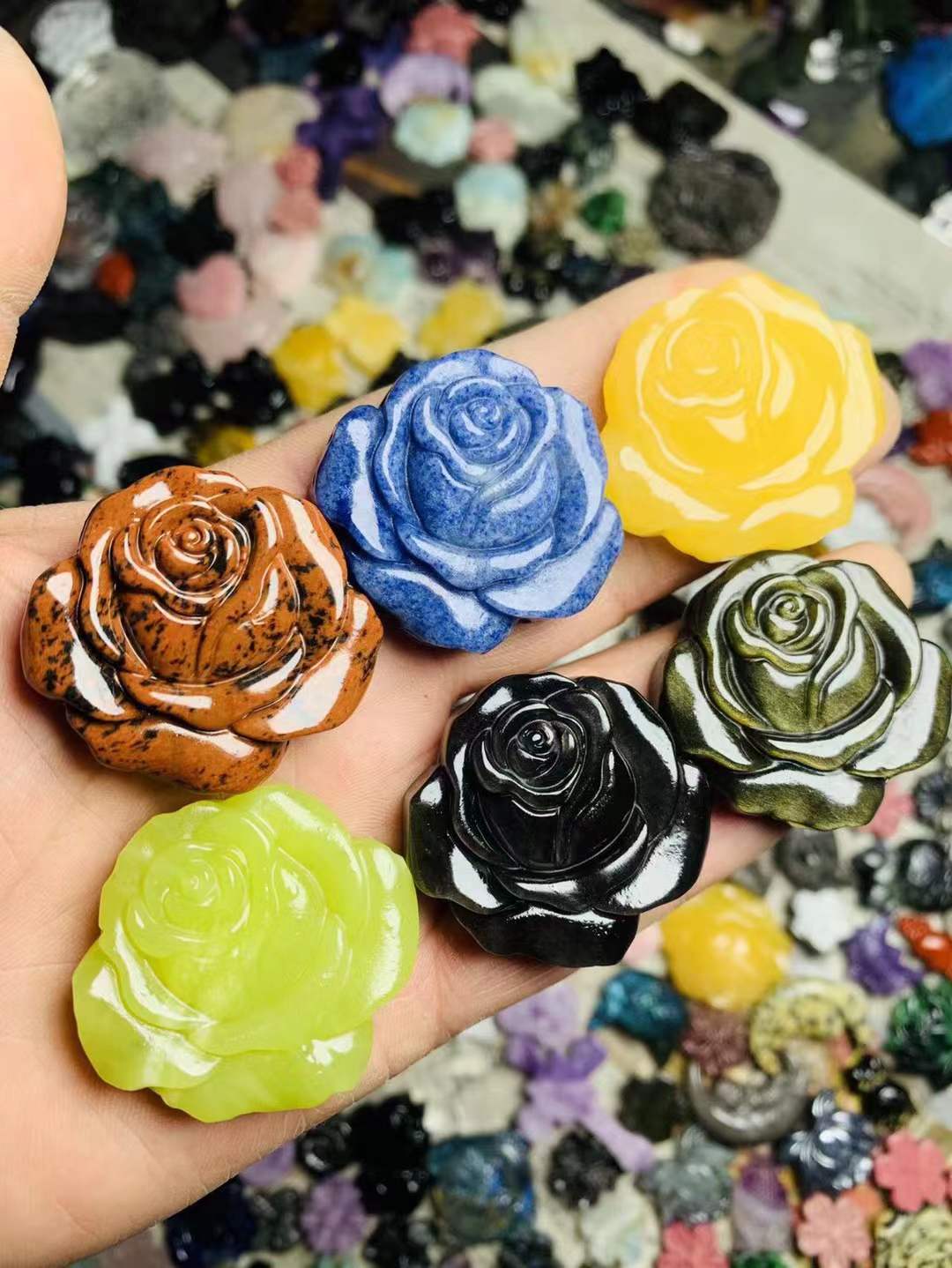 rose flat carving