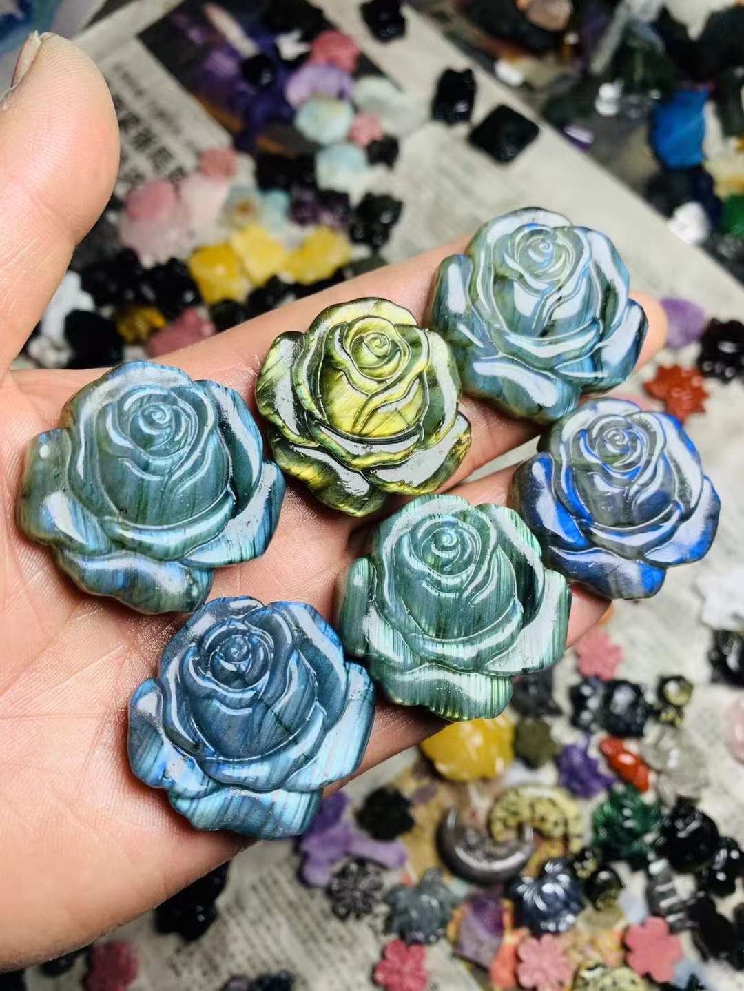 rose flat carving