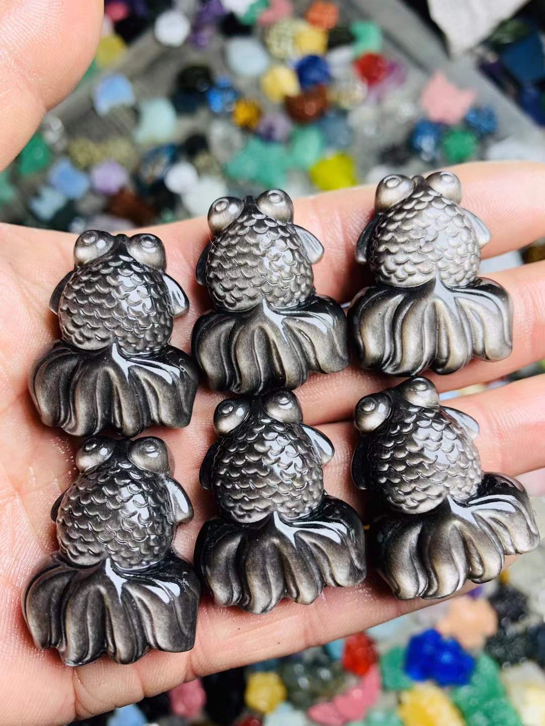 golden fish  flat carving