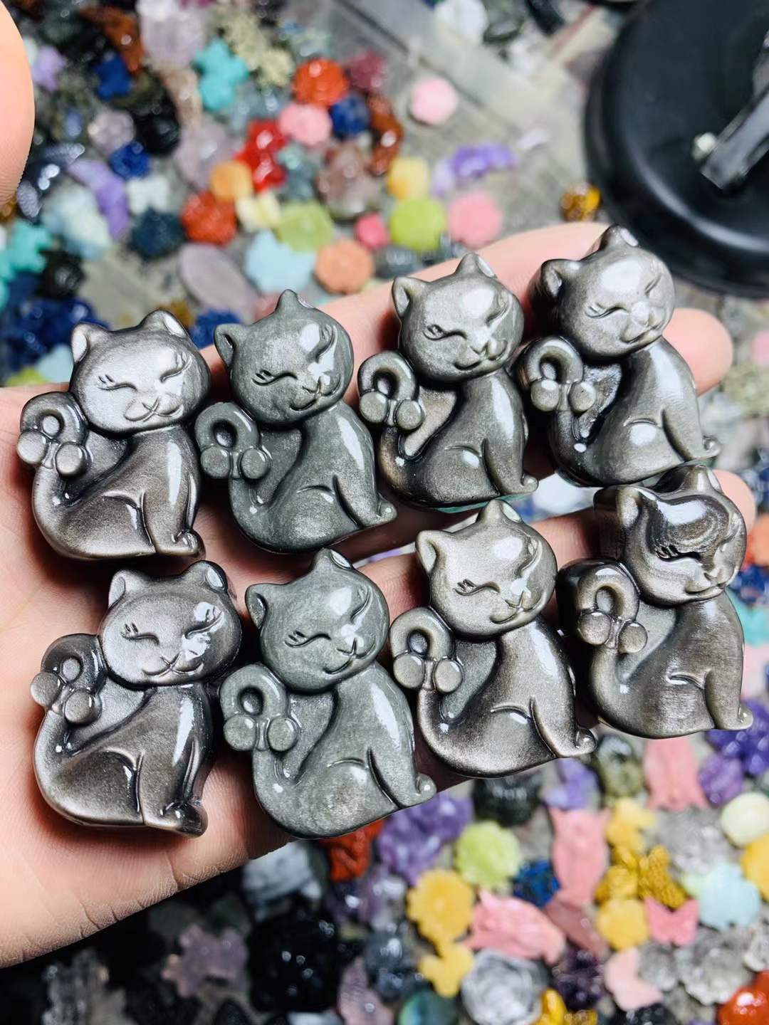cat flat carving