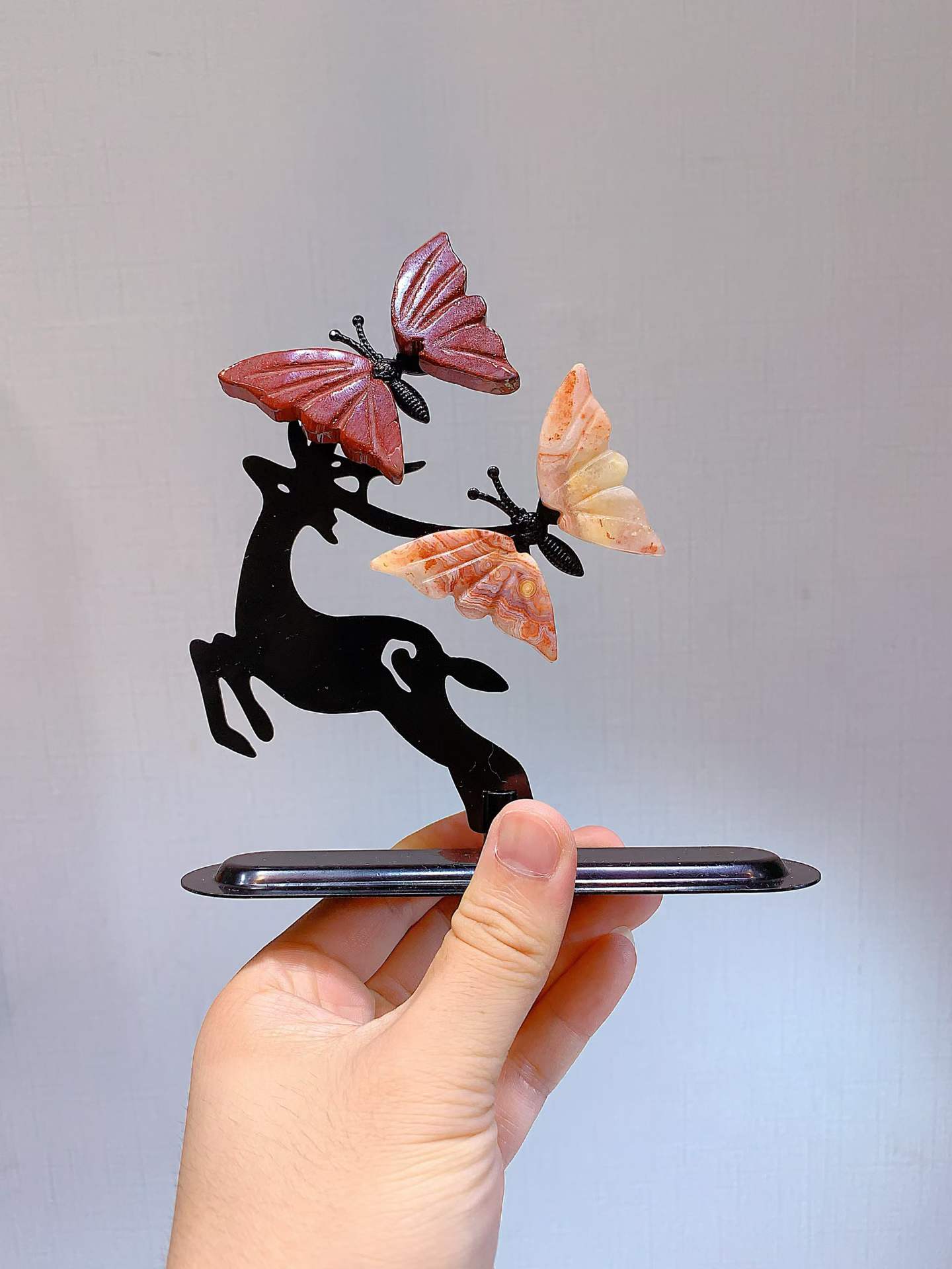 Butterflies on deer stand