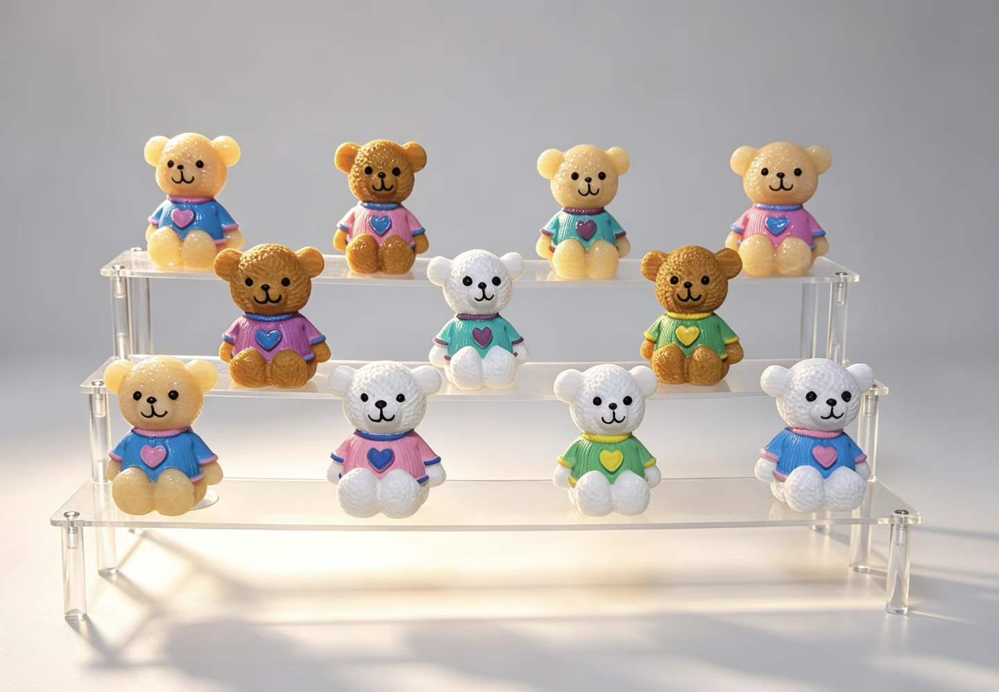 6cm teddy bear carving
