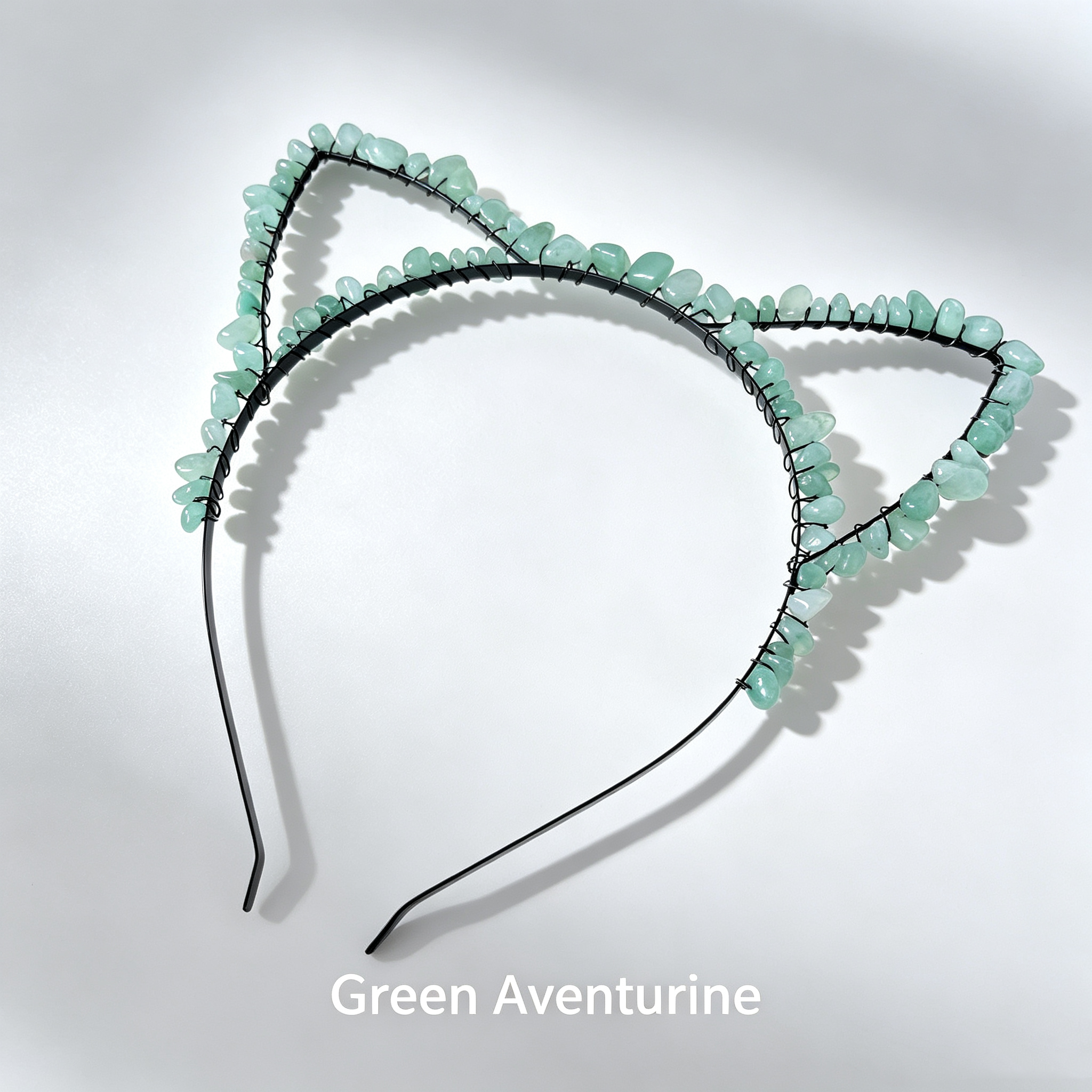 Cat Ear Crystal Chips Headbands